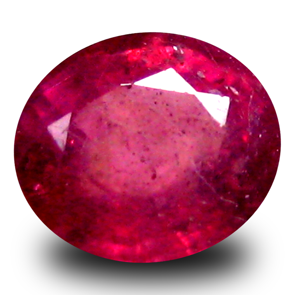 0.76 ct Eye-catching Oval Shape (6 x 5 mm) Red Sapphire Natural ...