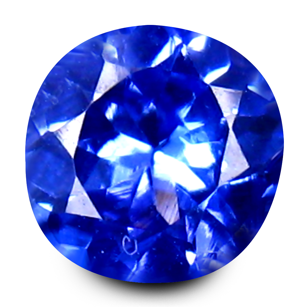 0.52 ct AAA Five-star Round Cut (5 x 5 mm) Purplish Blue Tanzanite Gemstone