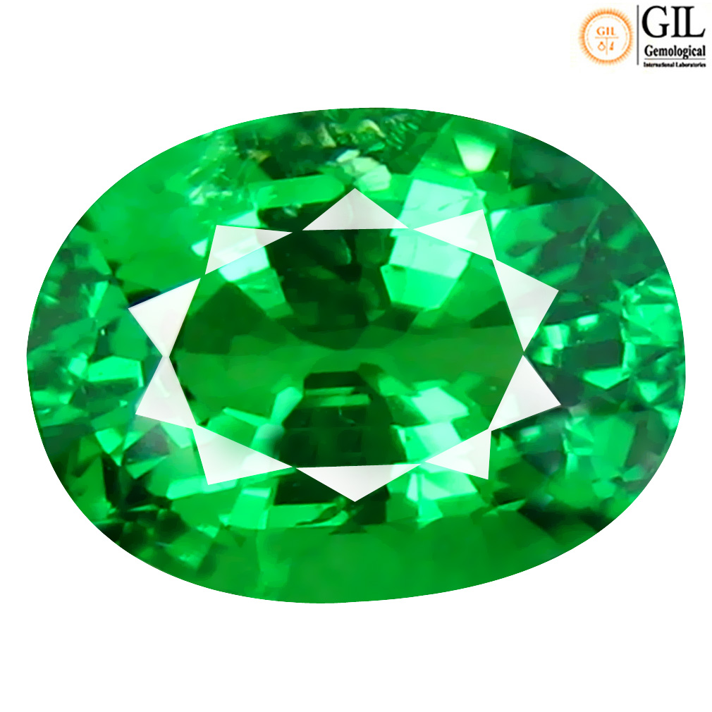 green garnet stone